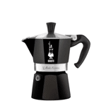 Bialetti Moka Express 1 Pocillo Cafetera Italiana Aluminio Color Negro