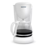 Cafetera Filtro Daewoo CM6316W Sistema Antiderrame Jarra Vidrio Color Blanco
