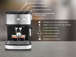 Cafetera Express 19 Bar CME04 + Molinillo De Cafe Manual Gadnic