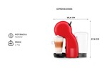Cafetera Moulinex Dolce Gusto Piccolo XS Roja Capsulas
