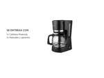 Cafetera Peabody SemiAutomatica De Filtro Goteo 1.5lts Negra PE-CT4205