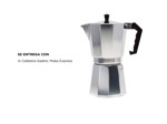 Cafetera Gadnic Moka Express manual plateada italiano