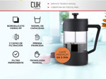 Cafetera Manual Prensa Francesa Cf2020 + Molinillo de Cafe Manual Portátil