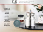 Cafetera Manual Prensa Francesa Cf2020 + Molinillo de Cafe Manual Portátil