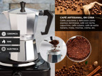 Cafetera Gadnic Moka Express manual plateada italiano  3 Tazas