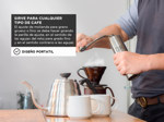 Kit Barista Molinillo Manual Aluminio + Cafetera Gadnic Aluminio