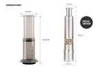 Kit Cafetera Aeropress Cukpress Gadnic + Molinillo Triturador de Café Manual Acero