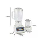 LICUADORA DELHI 2 EN 1 600W JARRA Y PICADOR DE VIDRIO 1.5L