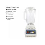 LICUADORA DELHI 2 EN 1 600W JARRA Y PICADOR DE VIDRIO 1.5L