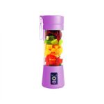 MINI LICUADORA PORTÁTIL RECARGABLE USB VASO DE 380 ML LILA