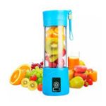 MINI LICUADORA PORTÁTIL RECARGABLE USB VASO DE 380 ML CELESTE