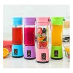 MINI LICUADORA PORTÁTIL RECARGABLE USB VASO DE 380 ML CELESTE