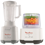 Picadora de Alimentos + Licuadora Blanca Moulinex AD6021AR