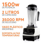 Licuadora 3 Hp Profesional Turboblender TB 76 Jarra 2 Lts 1500w