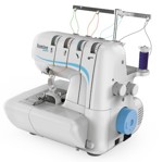 Máquina De Coser Overlock Lumina Point 4 Hilos Celeste