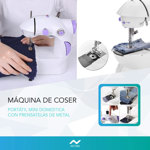 Maquina de Coser Recta Nictom MC01 Portable Blanca 220V