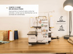 Máquina de Coser Overlock Gadnic SW8800 Semi Industrial 4 y 3 Hilos Luz Led c/ Pedal