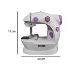 MAQUINA DE COSER MINI RECTA DELHI 220V PORTABLE BLANCA