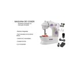 MAQUINA DE COSER MINI RECTA DELHI 220V PORTABLE BLANCA
