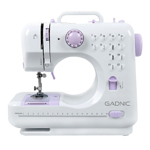 Máquina de Coser Gadnic SW3000 12 Puntadas Pie Falso Overlock Portátil 2 Velocidades Luz Led Y Pedal