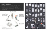 Prensatelas Kit x 32 Universales Para Máquinas de Coser Domésticas Pie Falso Overlock y Más