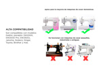 Prensatelas Kit x 32 Universales Para Máquinas de Coser Domésticas Pie Falso Overlock y Más