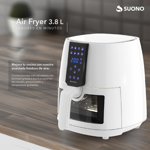 Freidora De Aire Suono Led Digital Air Fryer 3.8 L 1450 W