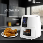 Freidora De Aire Suono Led Digital Air Fryer 3.8 L 1450 W