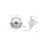 Parlante Pioneer TS-G1320F Tamaño 5.25" Potencia Máxima 250 W