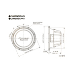 Subwoofer Pioneer TS-W312D4 Tamaño 12" Potencia Máxima 1600 W