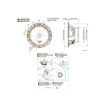 Parlantes Medios Pioneer TS-M1610PRO Tamaño 6.5" Potencia Máxima 300 W