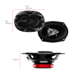 Parlantes BOSS Audio Systems B693 Tamaño 6x9" Potencia Máxima 400 W