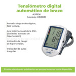 Tensiómetro Digital Aspen De Brazo Grandes Dígitos Kd5031