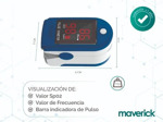 Oxímetro Pulso Saturómetro De Dedo Maverick CMS50DL