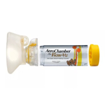 Aerocámara Aerochamber Mascarilla Mediana Silfab Naranja ACH06