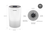 Purificador de Aire GADNIC OZ600 para alergias de polen filtro H12 4 modos de purificación