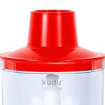 Mini Pimer Licuadora De Mano Con Vaso Dosificador Y Picador Roja