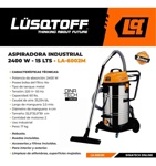 Aspiradora Industrial 2400w Lusqtoff La-6002m 60lts 33lts/s