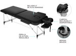 Camilla Para Masajes Gadnic Profesional Hasta 240kg 185x70cm Plegable