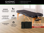 Camilla Para Masajes Gadnic Profesional Hasta 225kg 185x70cm Plegable Azul