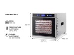 Deshidratador de Alimentos Gadnic 8 Bandejas