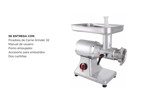 Picadora De Carne Moretti Grinder 32 1.5 HP