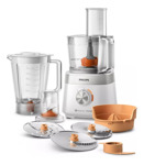 Multiprocesadora Philips Hr7303/00 1000w 8Accs 2 Velocidades