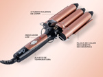 Buclera De Pelo Gadnic B3000 Rizador 3 Tubos 150W