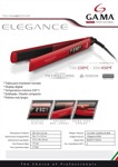 Planchita de Pelo GA.MA Italy Elegance Digital LED roja
