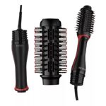Secador y Voluminizador Revlon Electro One-Step RVDR5298N1 Color Negro Rojo