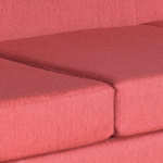 Juego de Sillones Tiziano Modular 3 Cuerpos de Chenille Jumper rojo Full Confort