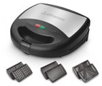 Sandwichera Waflera Grill 3 En 1 Ultracomb Sw-2801 750W