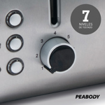 Tostadora 4 Panes Peabody T8520 Acero Inoxidable Smartchef