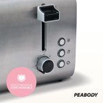 Tostadora 4 Panes Peabody T8520 Acero Inoxidable Smartchef